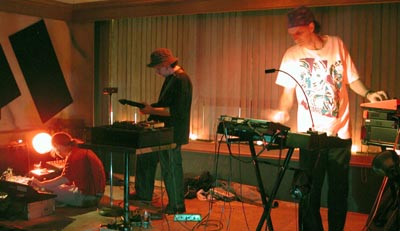 Jamie Todd, Andrew Aldridge, Scott M2 performing at Po Boys Club